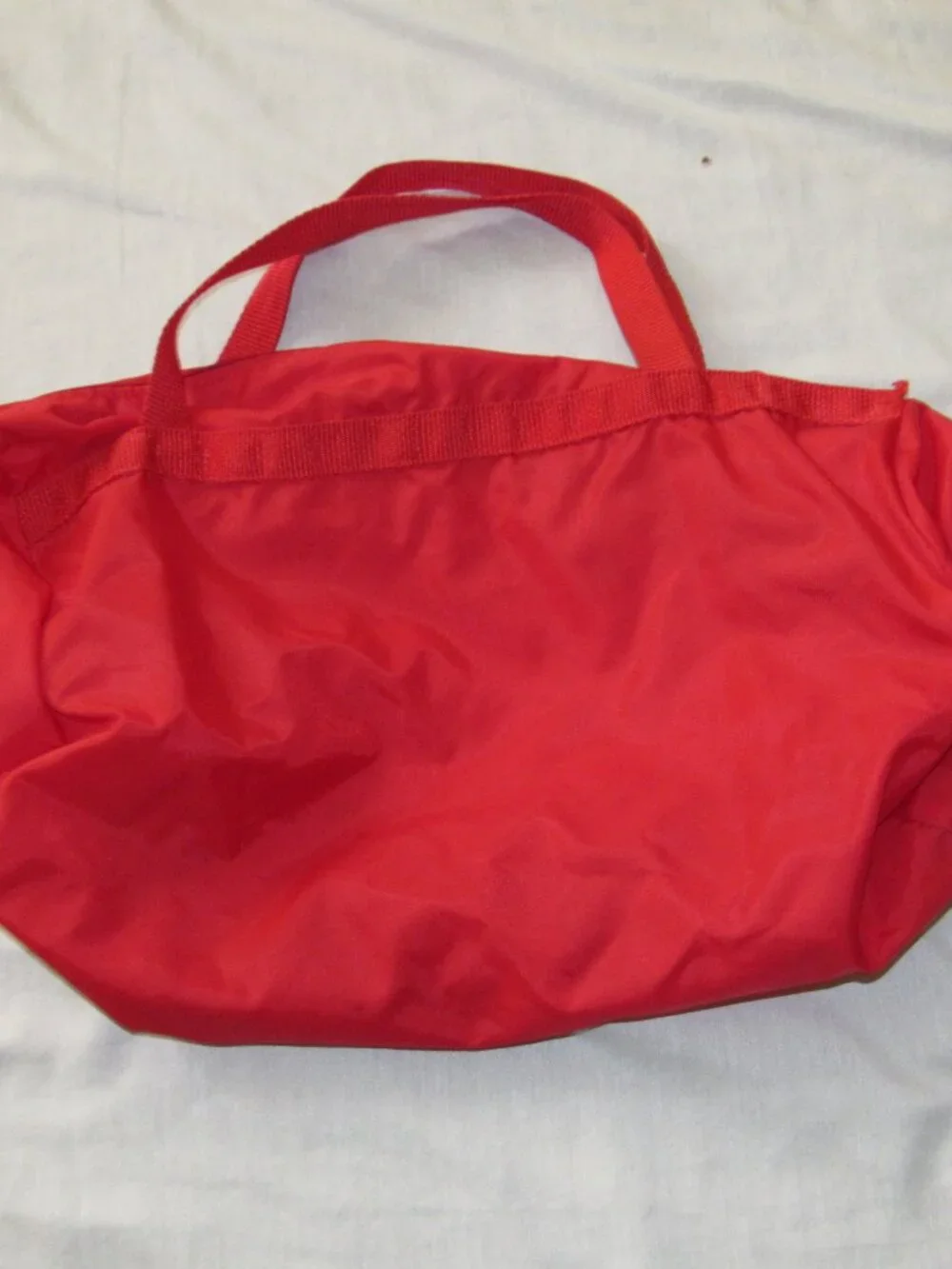 Vintage Cleveland Indians Chief Red Nylon Gym Duffel Bag